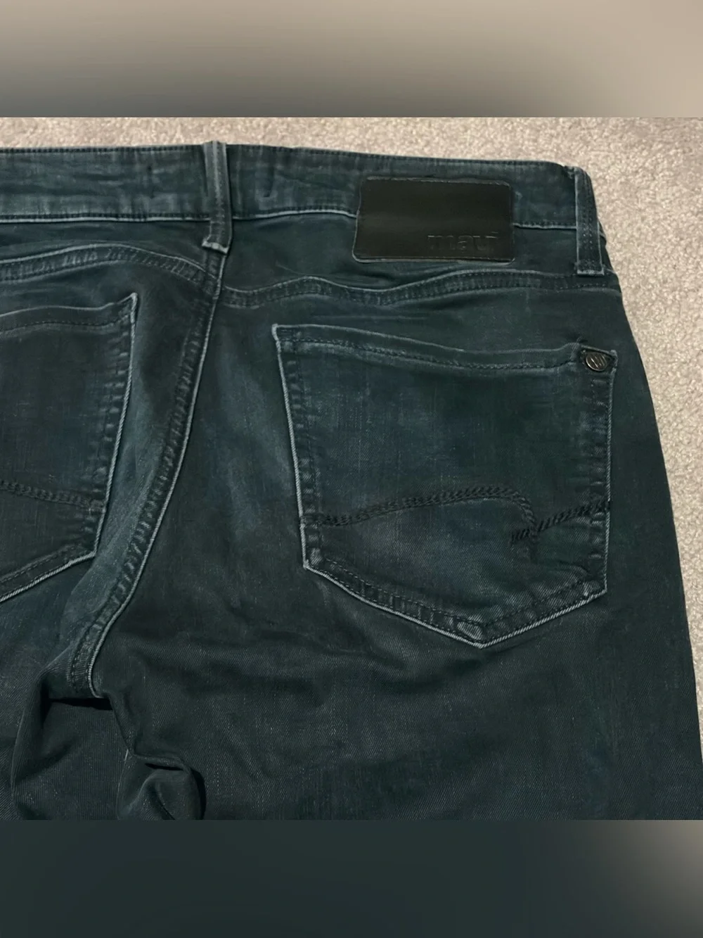 Mavi Marcus Slim Straight Leg Jeans Mens Size 30x32 Blue Cotton Stretch